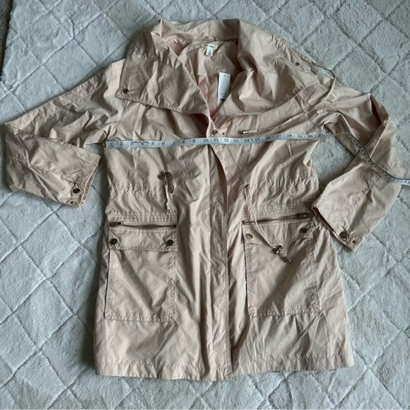 Francesca's "Miami" | Blush Utility Trench Coat | Size Large - Picture 3 of 10